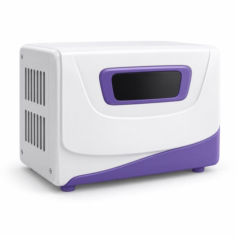 Stabiliser Installation — white and purple 3D service illustration