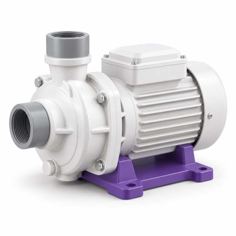 Motor Installation — white and purple 3D service illustration