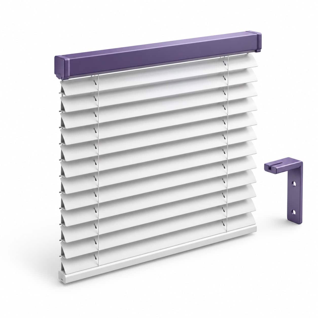 silverleaf-service-4109 Blinds Inspection and Fitting — white and purple 3D service illustration