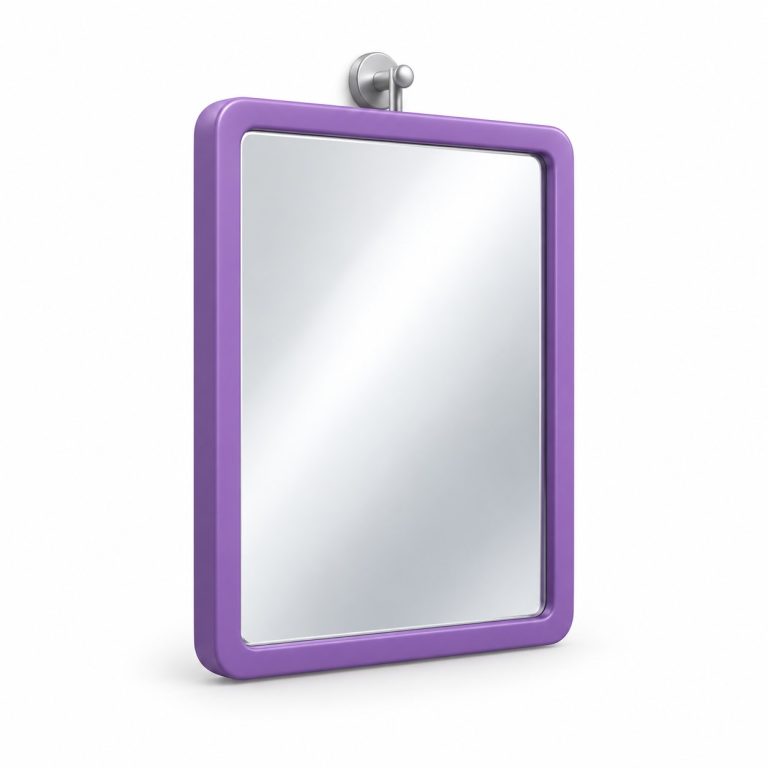 Mirror Installation — white and purple 3D service illustration
