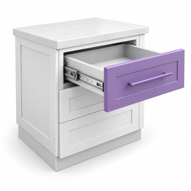 Kitchen Drawer Repair — white and purple 3D service illustration