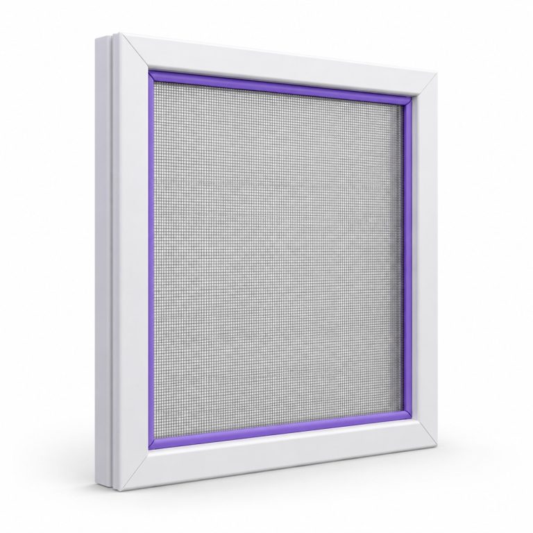 Mosquito Net Installation — white and purple 3D service illustration
