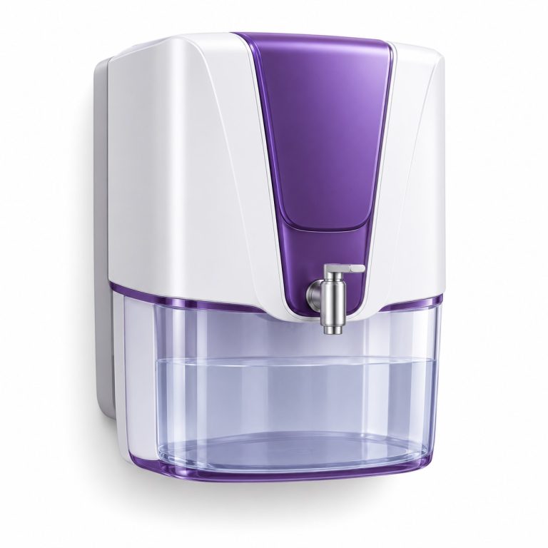 RO / Water Purifier Service — white and purple 3D illustration